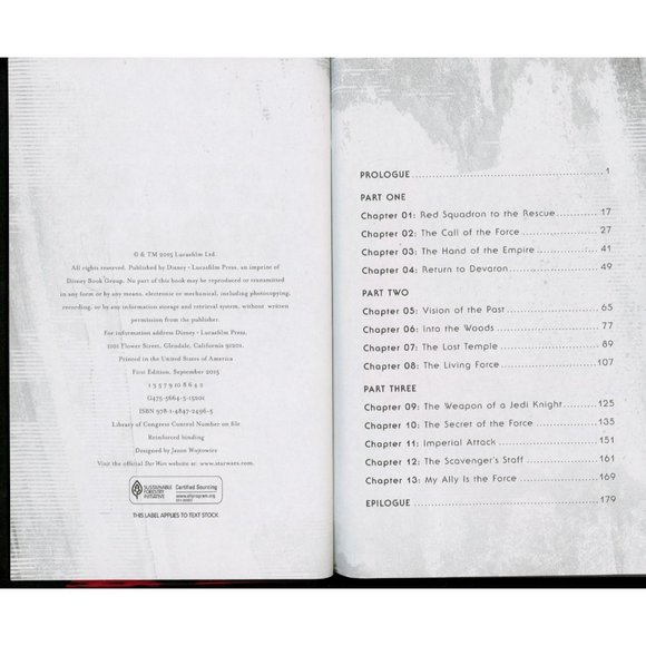 STAR WARS THE WEAPON OF A JEDI A Luke Skywalker Adventure JASON FRY HARDCVR w/DJ - Picture 4 of 5